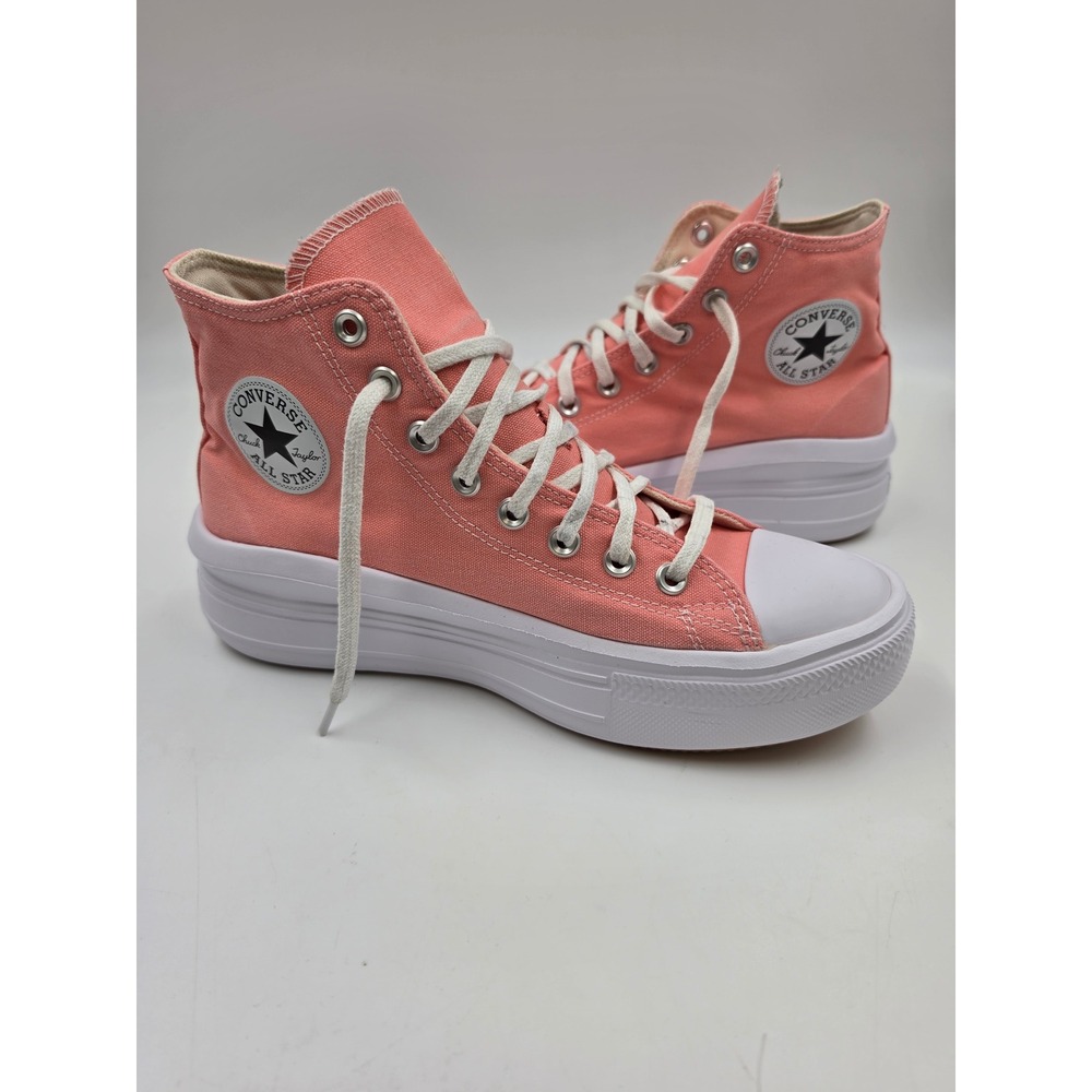 Converse Chuck Taylor All Star Move High Top Pink Platform Sneakers 570433C 8.5W - Picture 1 of 6